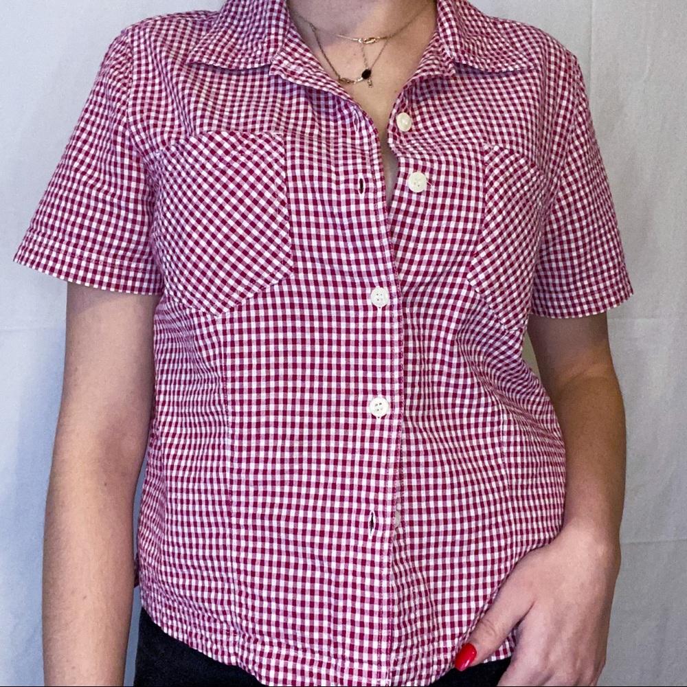 🦋 CHECKERED BUTTON UP 🦋